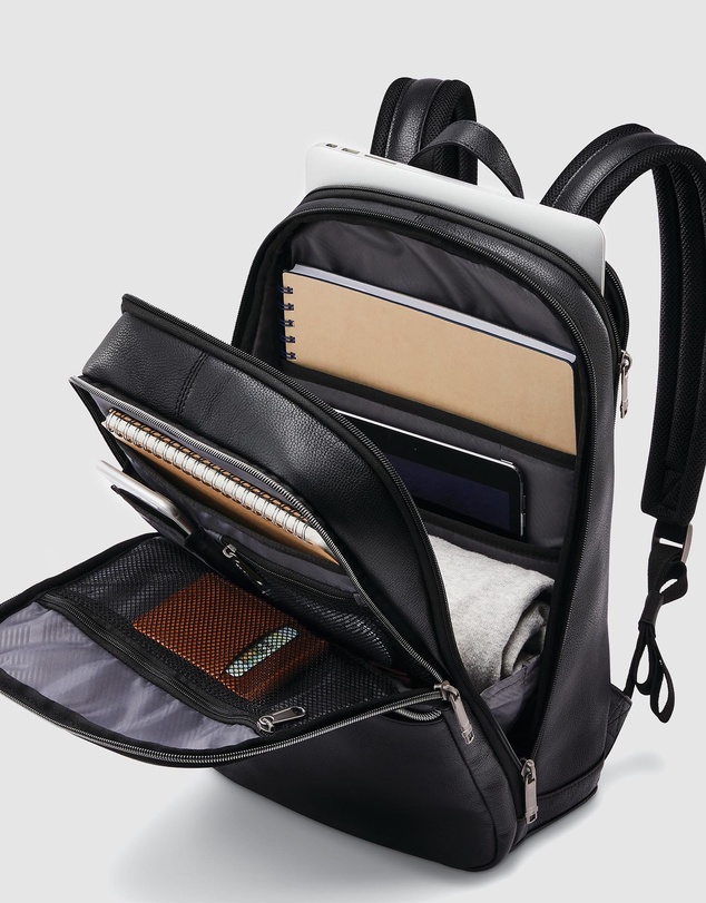Samsonite - Sam Classic Leather Slim Backpack