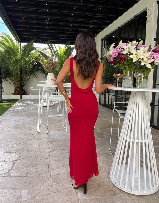 Beginning Boutique - Matisse Red Maxi Dress