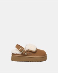 EVERAU - Australian Shepherd Ugg Tenley Platform Cow Suede Upper House Shoes