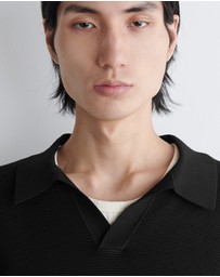 COS - Textured Knitted Polo Jumper