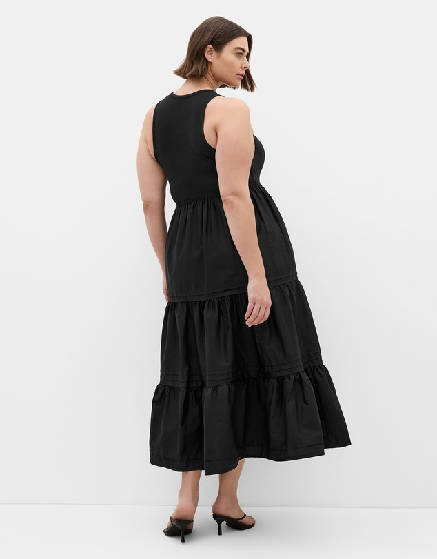 City Chic - Chelsea Mixed Media Dress