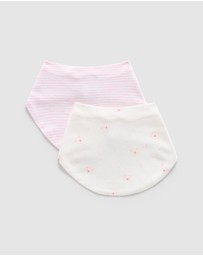 Purebaby - 2 Pack Essential Dribble Bib