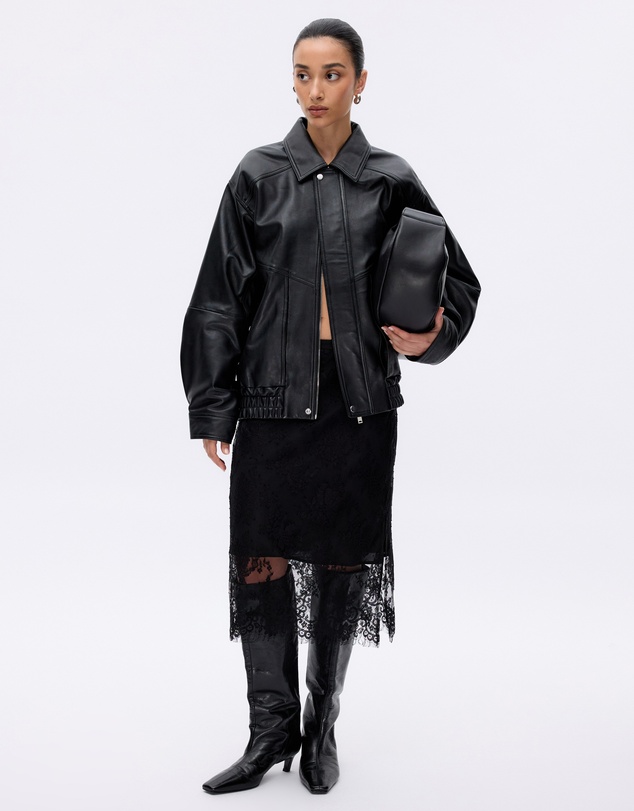 Minima Esenciales - Noah Leather Bomber Jacket