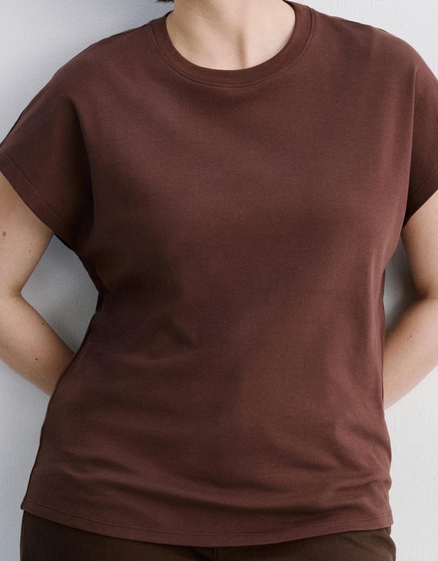 M.N.G - Short-Sleeved Cotton T-Shirt