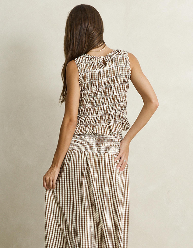 Rhythm - Capri Check Top