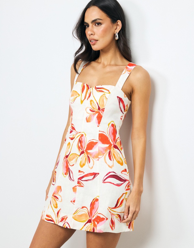 AERE - Aureline Linen Mini Dress