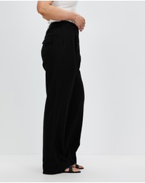 AERE - Straight Leg Linen Pants