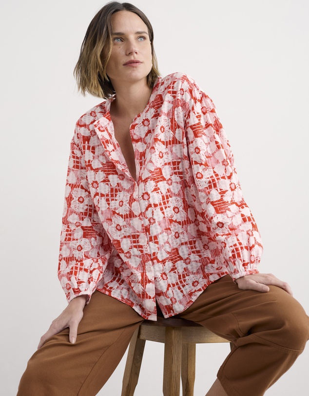 Seasalt - Seasalt Cornwall Orange Radiance Shirt