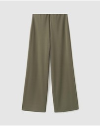 M.N.G - Straight-Fit Trousers With Elastic Waist