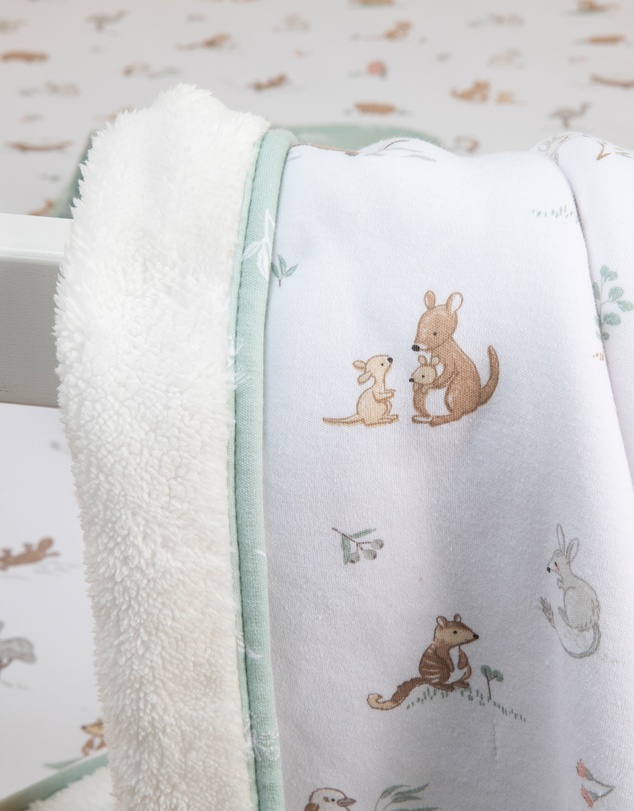 Living Textiles - Sherpa Blanket - Australiana