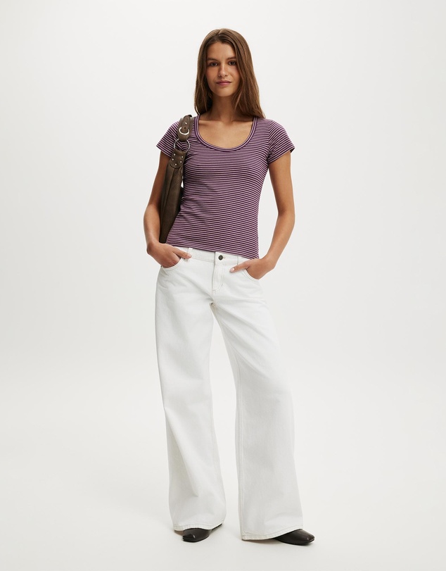 Cotton On - Everyday Smooth Scoop Neck Tee
