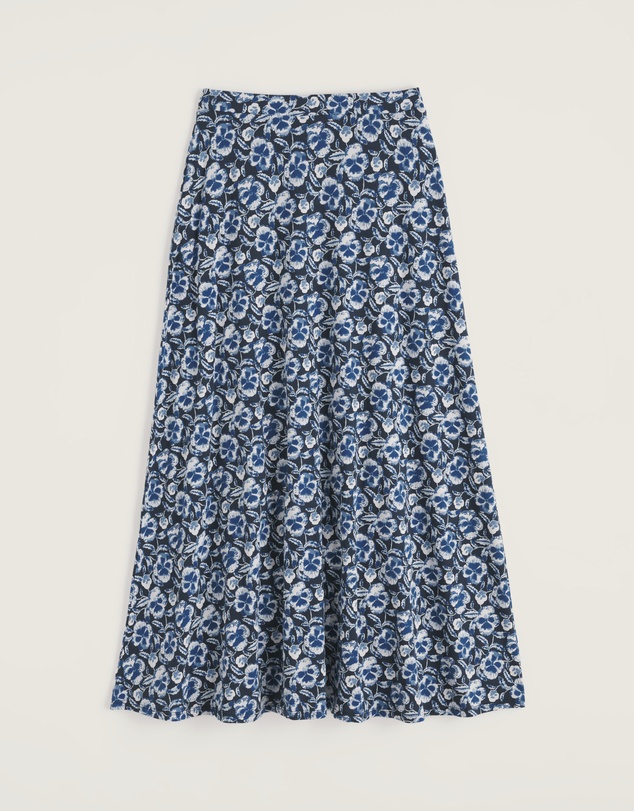 Seasalt - Seasalt Cornwall Navy Rose Skirt Ankle
