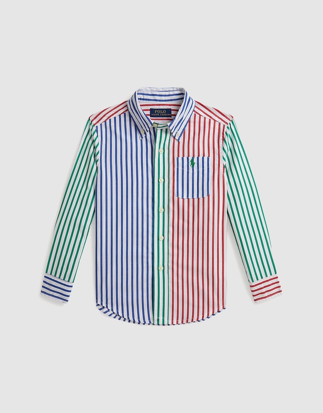 Polo Ralph Lauren - Striped Cotton Poplin Fun Shirt - Kids