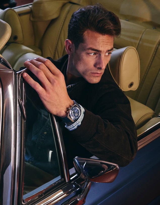 TIMEX - Q Timex® Chronograph 40mm Leather Strap Watch