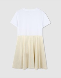 DKNY - Two-Tone Logo T-Shirt Dress - Kids-Teens