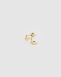 Izoa - Number 6 Stud Earrings