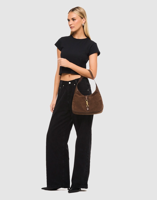 Nakedvice - The Amber Cocoa Suede Bag