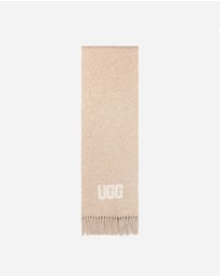 Ozwear Connection Uggs - Ugg Logo Cashmere Aus Wool Woven Scarf