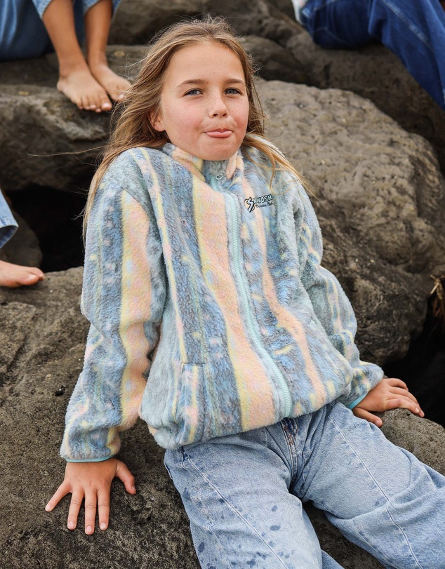 Skwosh - Swayze Stripe Kids Polar Fleece Jacket