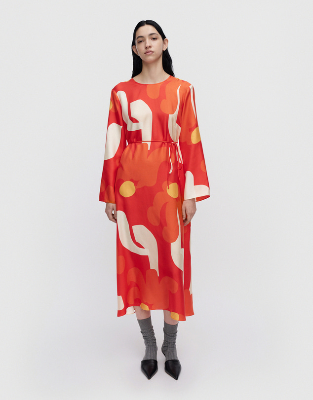 Marimekko - Keskenään Kukkahattu Dress