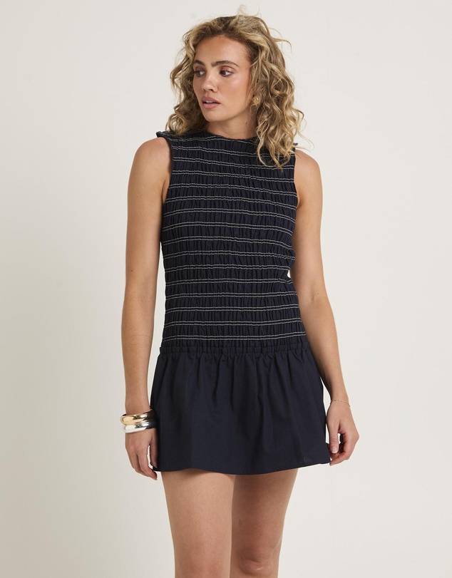 Subtitled - Delmore Shirred Dress