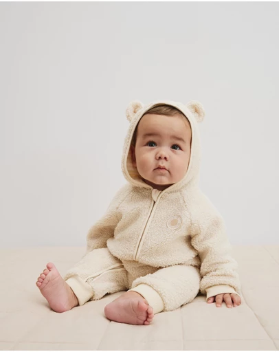 Country Road - Sherpa Hooded Jumpsuit