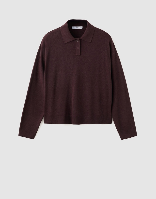 M.N.G - Knitted Polo-Neck Sweater