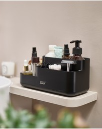 Joseph Joseph - EasyStore™ Bathroom Caddy with Matt Black Finish