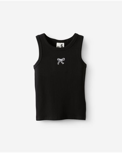 BLACKWHITE BOW EMB
