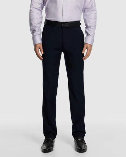 yd. - Atlas Wool Blend Slim Dress Pant