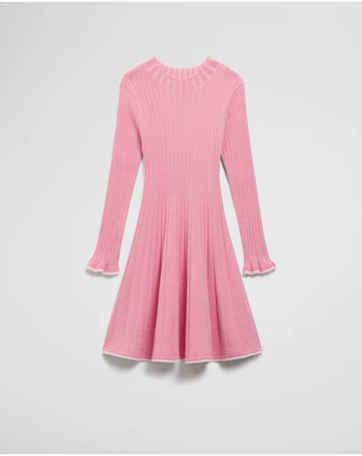 Country Road - Organically Grown Cotton Ruffle Knit Dress