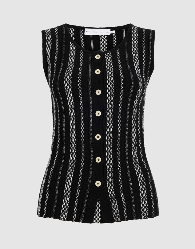 Proenza Schouler White Label - Alyna Vest In Textured Knit