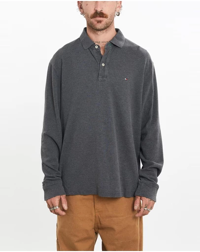 Vintage by The Real Deal - Pre Loved - Vintage Tommy Hilfiger Long Sleeve Polo Shirt