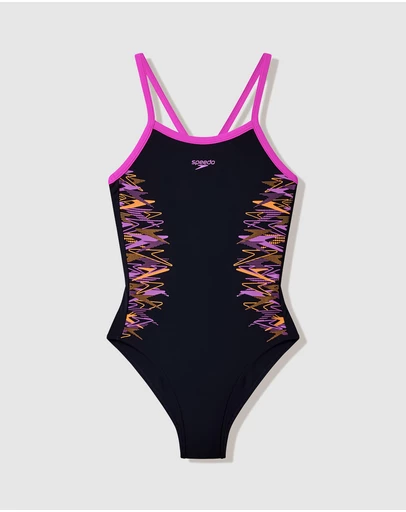 Speedo - JGRLS Plastisol Placement Thinstrap Muscleback - Kids-Teens
