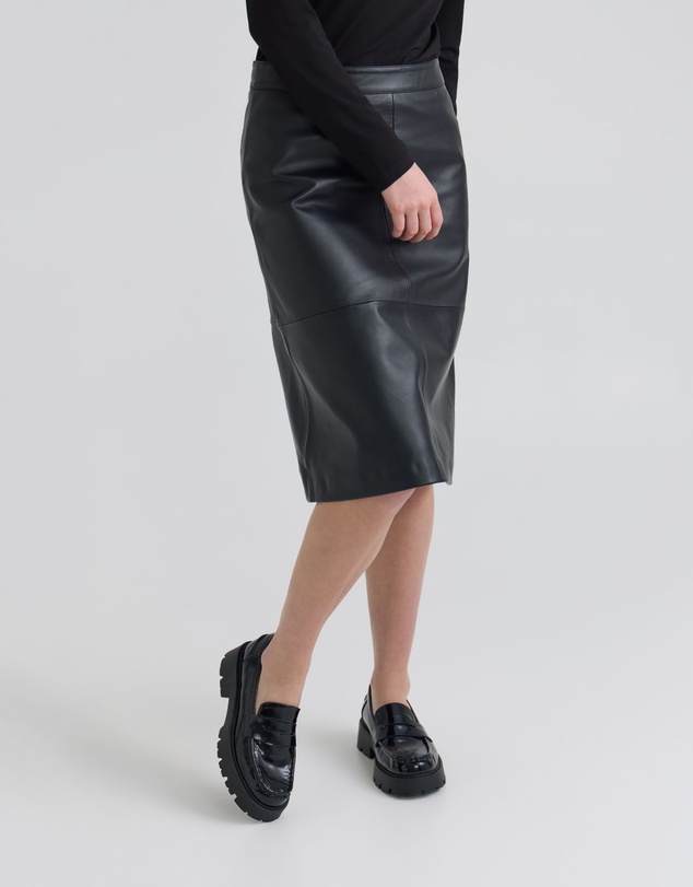 Oxford - Nina Nappa Leather Skirt