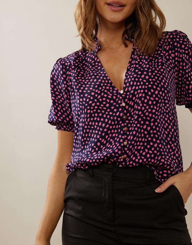 Atmos&Here - Brodie Puff Sleeve Blouse