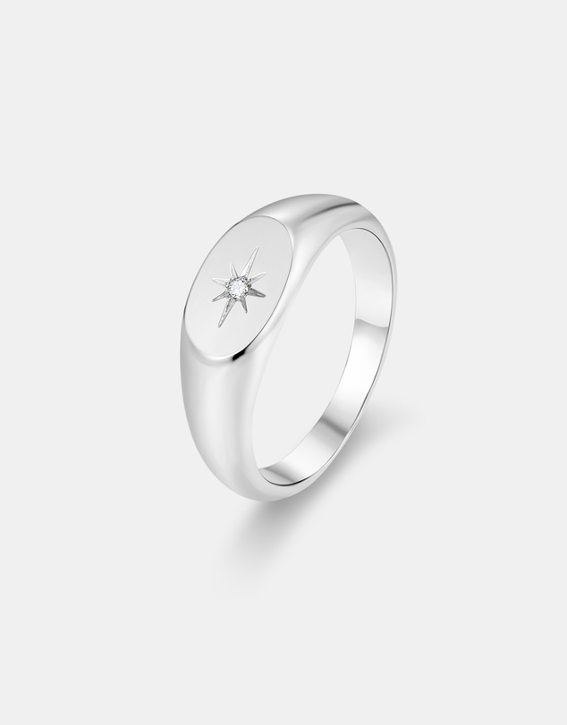 Mestige - True North Ring - Silver Plated