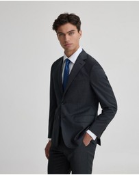 Oxford - Byron 1/2 Canvas Wool Suit Jacket