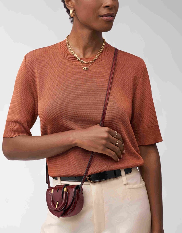 Fossil - Harwell Maroon Crossbody Bag