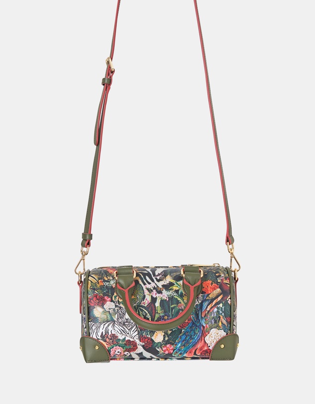 Camilla - Barrel Bag With Leather Trims