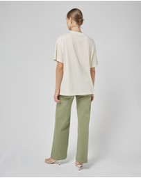 DRICOPER DENIM - Amy Cream WL Printed Tee