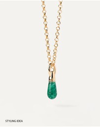 PDPAOLA - Green Aventurine Drop Pendant