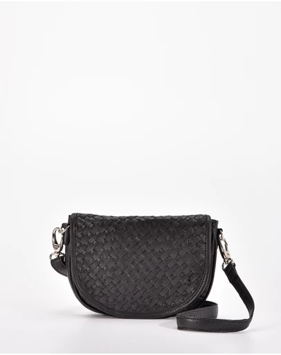Cobb & Co - Surrey Woven Leather Crossbody Bag