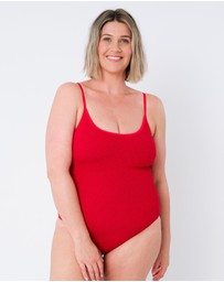 UNE PIECE - Crinkle Cut Scoop Maillot One Piece Swimsuit