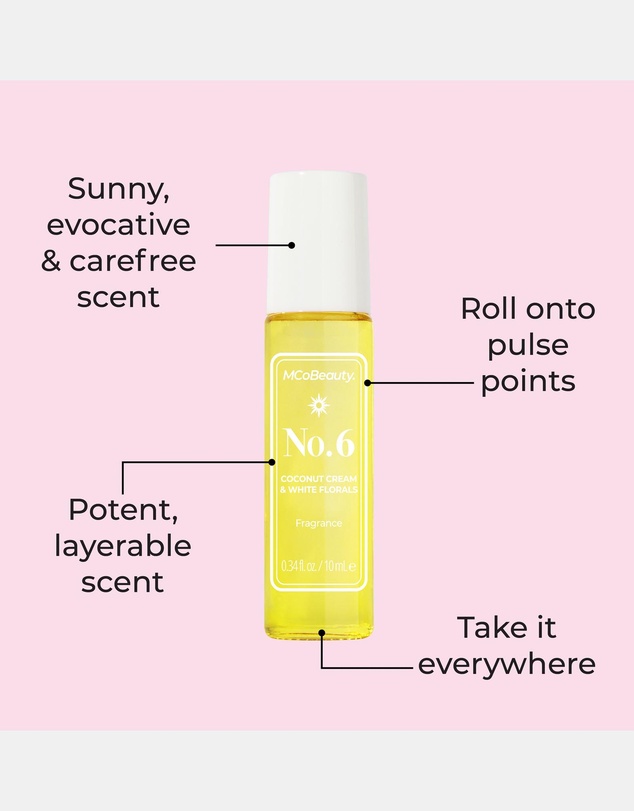 MCoBeauty - Roll-On Fragrance Hair & Body 10mL - No.6 (Coconut Milk & White Florals)