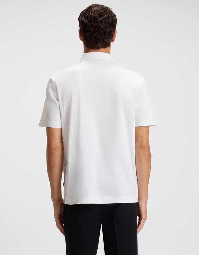 BOSS - Mercerised-Cotton Polo Shirt With Double Monogram
