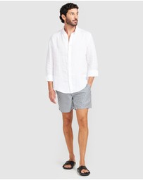 Vacay Swimwear - White Linen Shirt