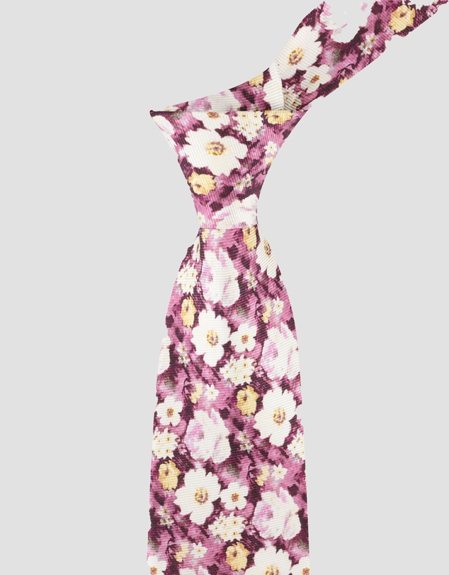 Abelard - Formal Watercolour Floral Print Tie