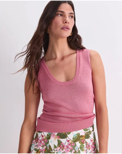 Sportscraft - Linen Blend Singlet