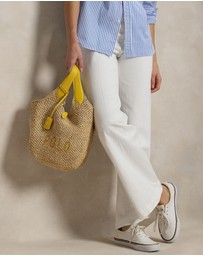 Polo Ralph Lauren - Polo Play Raffia-Leather Logo Tote